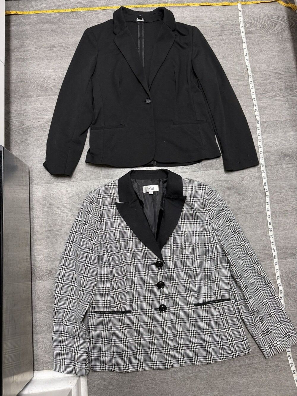 Womens Blazer Lot of 2 Size 18 George Black Le Suit Plaid